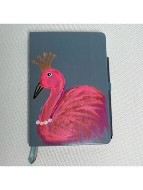 NWT Journal and Pen Set Hand-painted Hard Cover Ruled Paper Notebook 100 GSM
